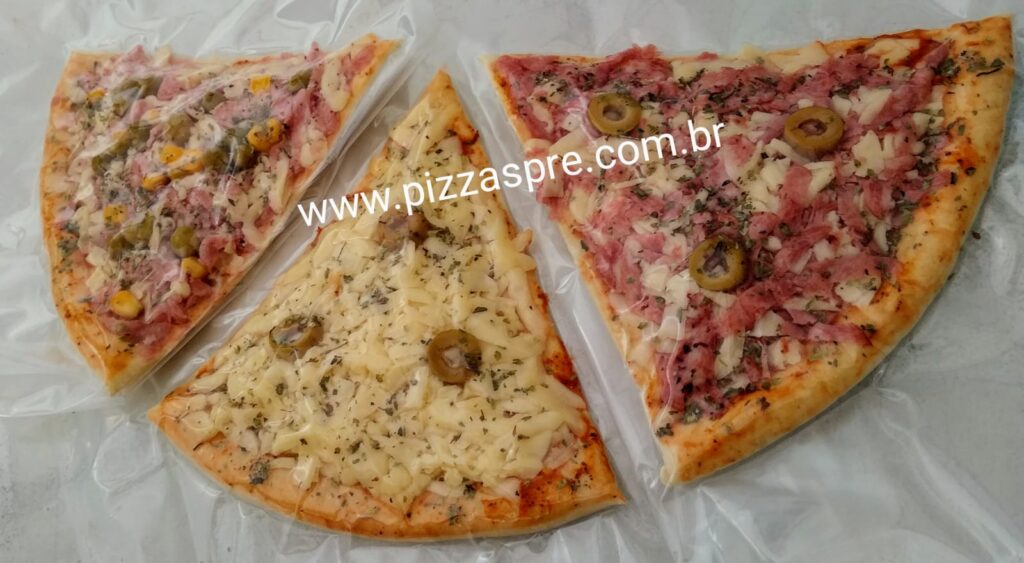 Massas de pizza recheadas embaladas